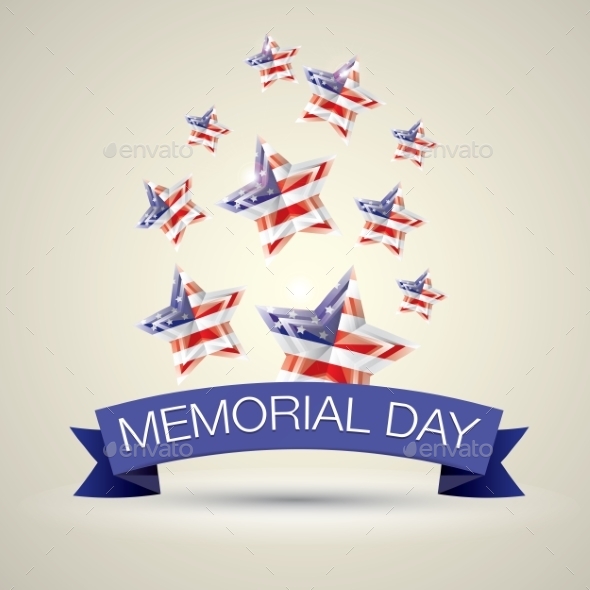 GraphicRiver Memorial Day With Star In National Flag Colors 11453199 GraphicRiver Memorial Day With Star In National Flag Colors 11453199
