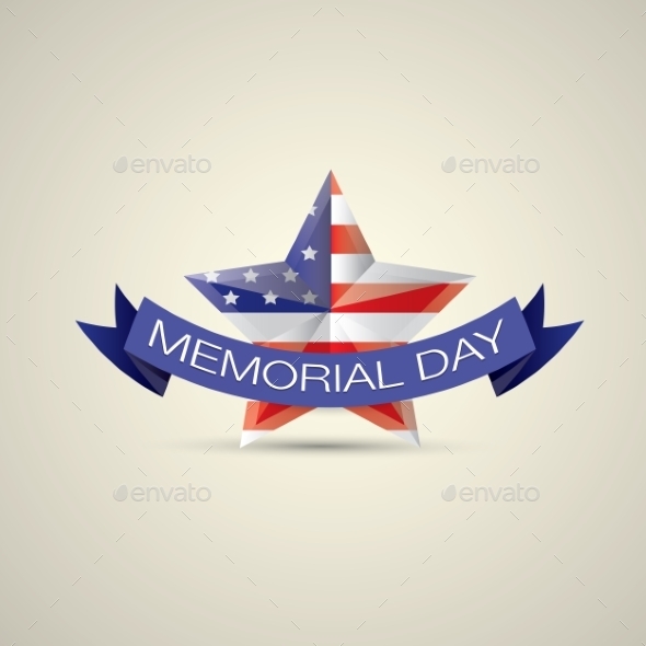 GraphicRiver Memorial Day With Star In National Flag Colors 11453213 GraphicRiver Memorial Day With Star In National Flag Colors 11453213