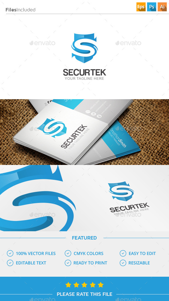 GraphicRiver Letter S Shield Logo 11453612 GraphicRiver Letter S Shield Logo 11453612
