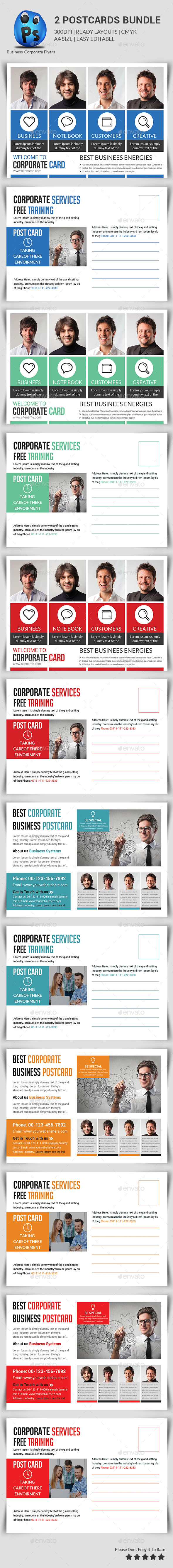 GraphicRiver Corporate Business Postcard Bundle 11453710 GraphicRiver Corporate Business Postcard Bundle 11453710