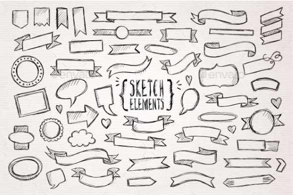 GraphicRiver Hand Drawn Sketch Hand Drawn Elements 11453826 GraphicRiver Hand Drawn Sketch Hand Drawn Elements 11453826
