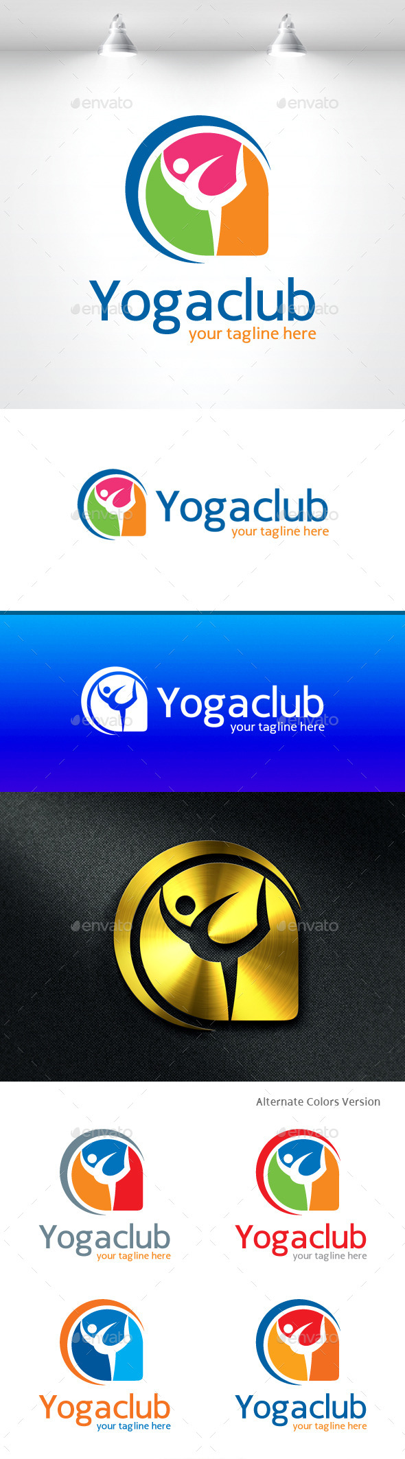 GraphicRiver Yoga Club Logo 11454663 GraphicRiver Yoga Club Logo 11454663