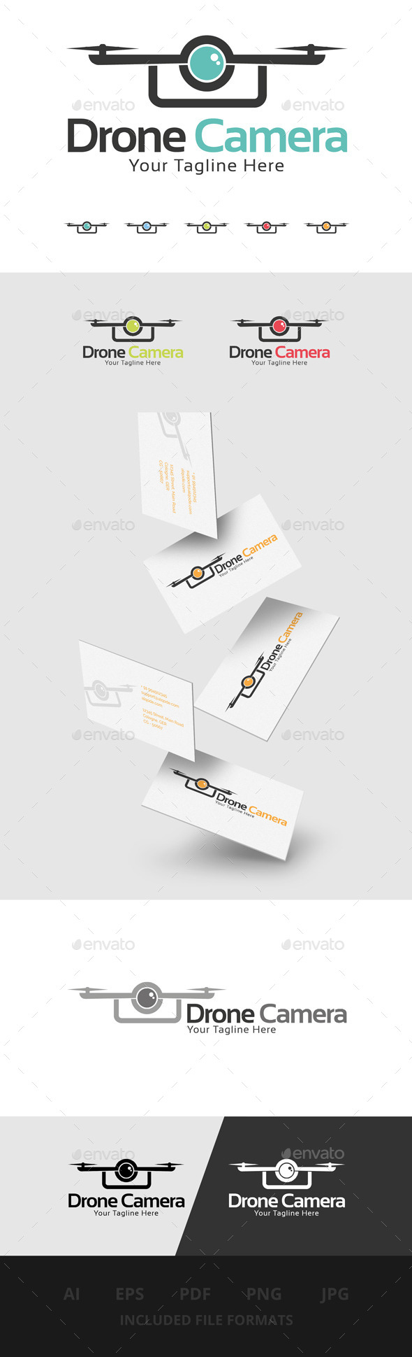 GraphicRiver Drone Camera Logo 11455063 GraphicRiver Drone Camera Logo 11455063