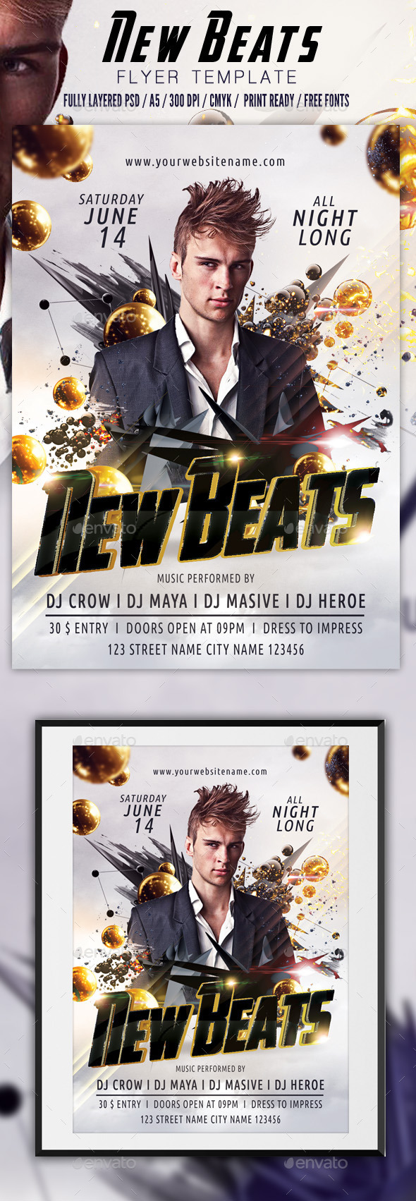 GraphicRiver New Beats Flyer Template 11393998 GraphicRiver New Beats Flyer Template 11393998