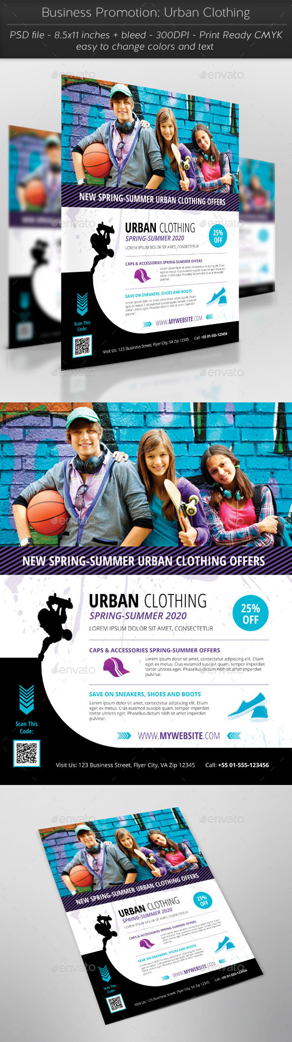 GraphicRiver Business Promotion Urban Clothing 11456296 GraphicRiver Business Promotion Urban Clothing 11456296