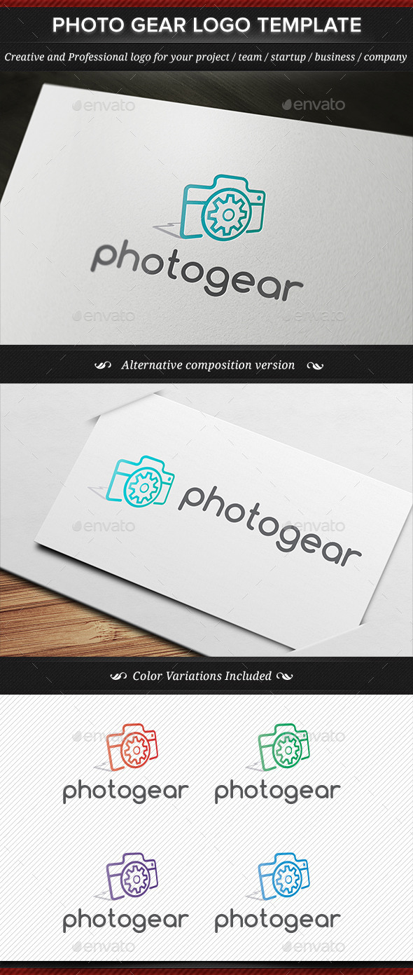 GraphicRiver Photo Gear Camera Equipment Logo Template 11456363 GraphicRiver Photo Gear Camera Equipment Logo Template 11456363