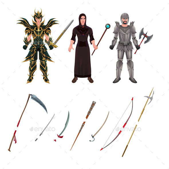 GraphicRiver Medieval Avatar with Armors and Weapons 11457088 GraphicRiver Medieval Avatar with Armors and Weapons 11457088