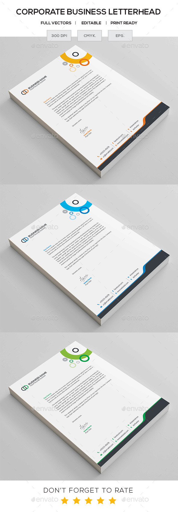 GraphicRiver Corporate Letterhead 11457155 GraphicRiver Corporate Letterhead 11457155
