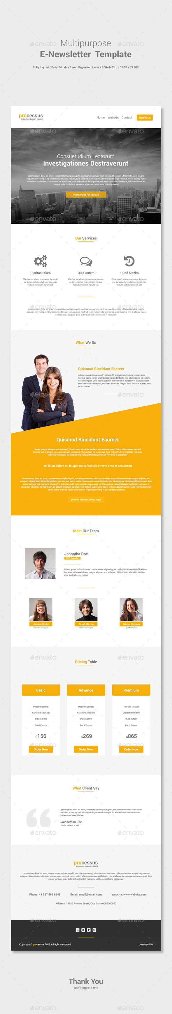 GraphicRiver Multipurpose E-newsletter Template 11457312 GraphicRiver Multipurpose E-newsletter Template 11457312