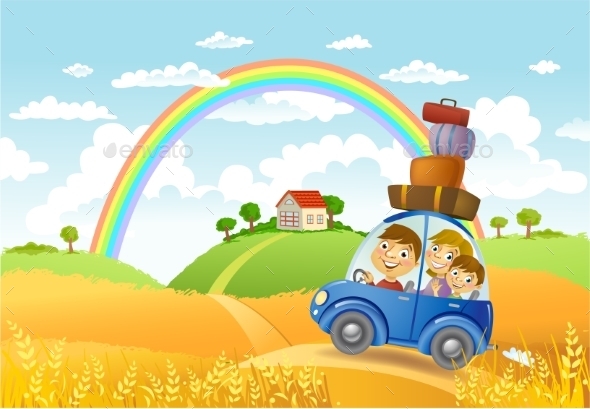 GraphicRiver Family Summer Adventure 11458083 GraphicRiver Family Summer Adventure 11458083