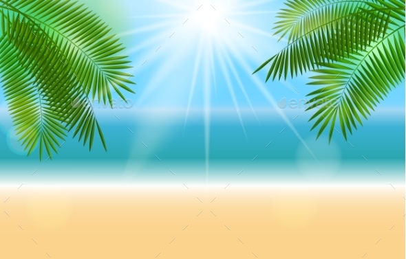 GraphicRiver Summer Sunny Natural Background Vector 11458318 GraphicRiver Summer Sunny Natural Background Vector 11458318