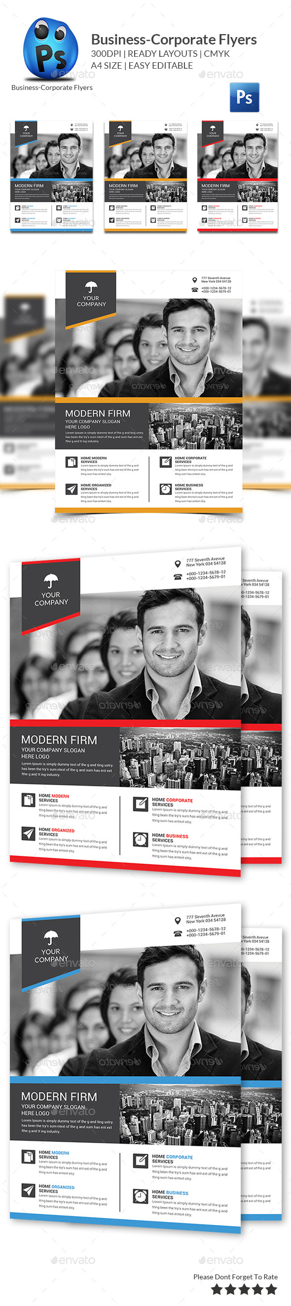 GraphicRiver Multipurpose Business Flyer Templates 11458346 GraphicRiver Multipurpose Business Flyer Templates 11458346