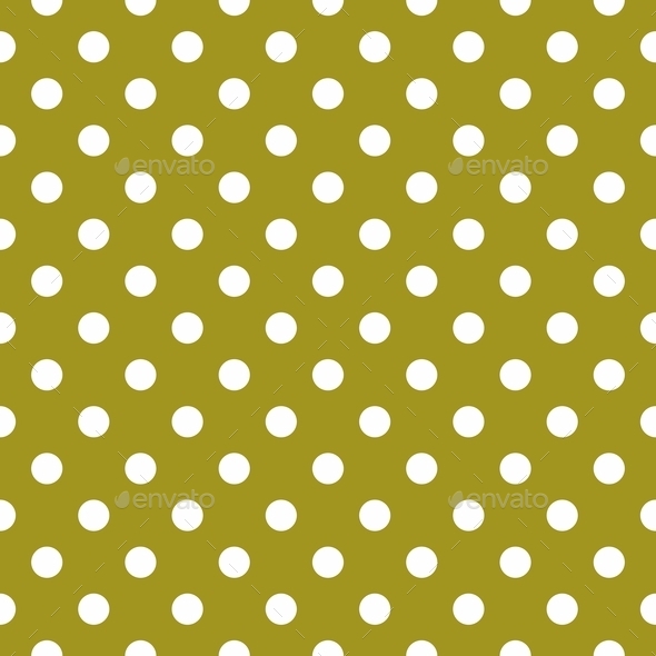Tile spring pattern with white polka dots on green background (Misc) Photo Download