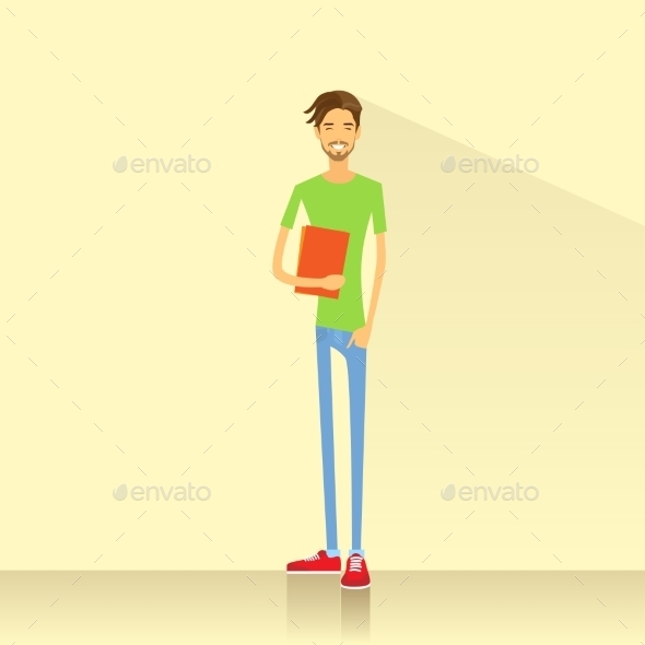 GraphicRiver Young Student Holding Books 11459619 GraphicRiver Young Student Holding Books 11459619