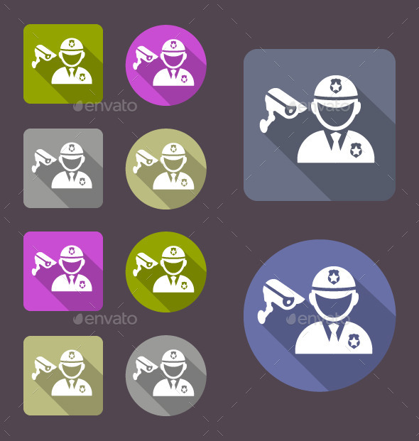 GraphicRiver Security Guards Icon 11460539 GraphicRiver Security Guards Icon 11460539