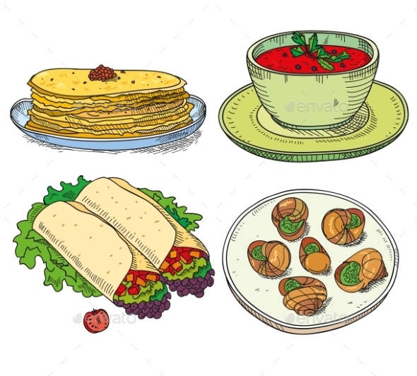 GraphicRiver Popular World Famous Food 11460792 GraphicRiver Popular World Famous Food 11460792