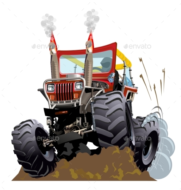 GraphicRiver Cartoon Monster Truck 11461933 GraphicRiver Cartoon Monster Truck 11461933