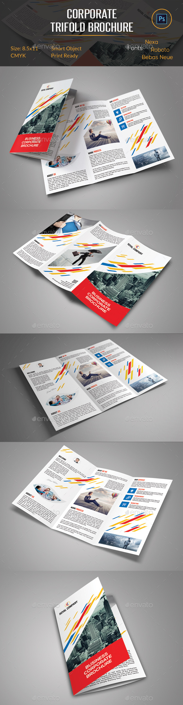 GraphicRiver Corporate Trifold Brochure 11463287 GraphicRiver Corporate Trifold Brochure 11463287