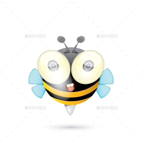 GraphicRiver Cartoon Bright Baby Bee 11464132 GraphicRiver Cartoon Bright Baby Bee 11464132