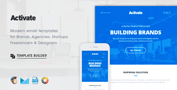 Activate - Modern Emails & Online Template Builder