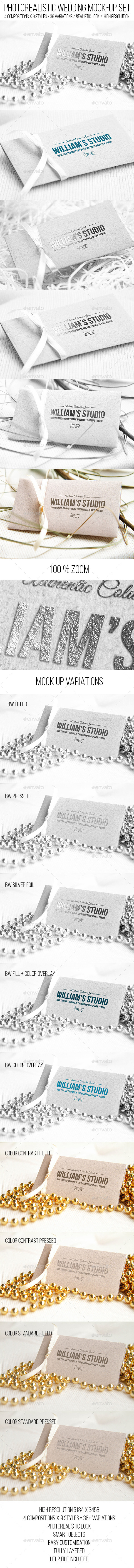 GraphicRiver Wedding Logo Mock-up Set 11465827 GraphicRiver Wedding Logo Mock-up Set 11465827