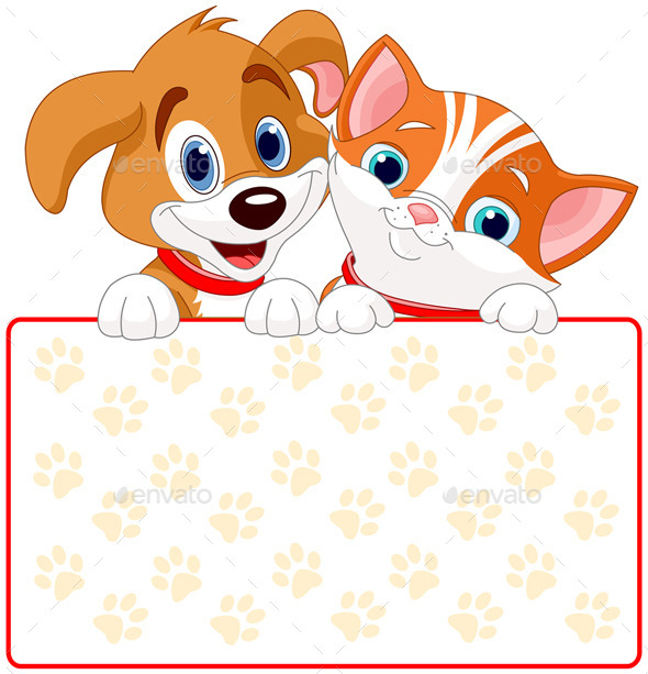 Cat and Dog Sign (Animals)