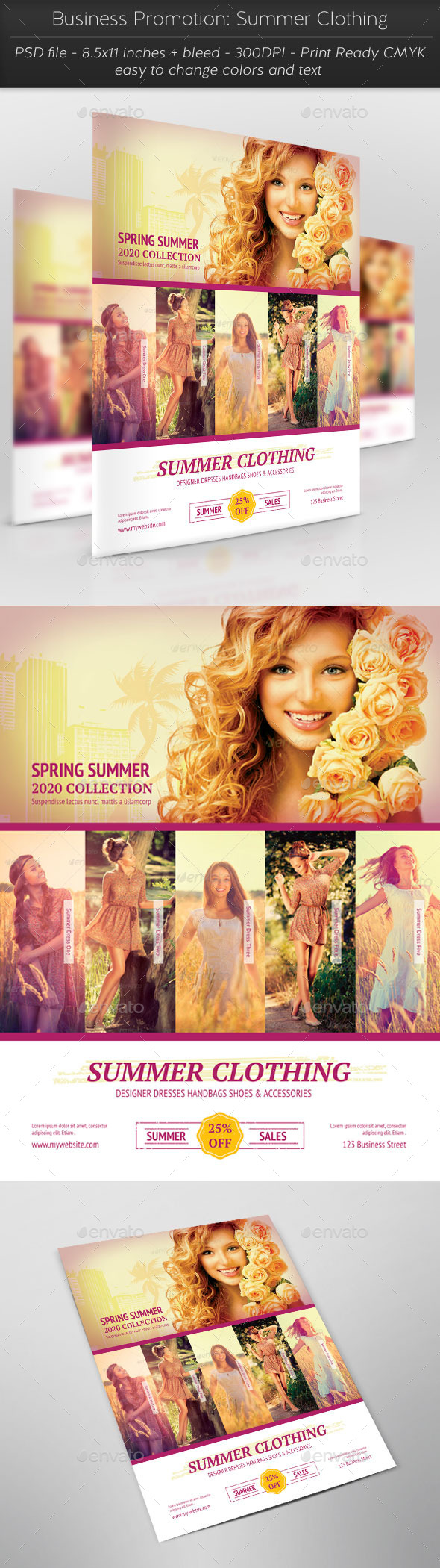 GraphicRiver Business Promotion Summer Clothing 11466407 GraphicRiver Business Promotion Summer Clothing 11466407
