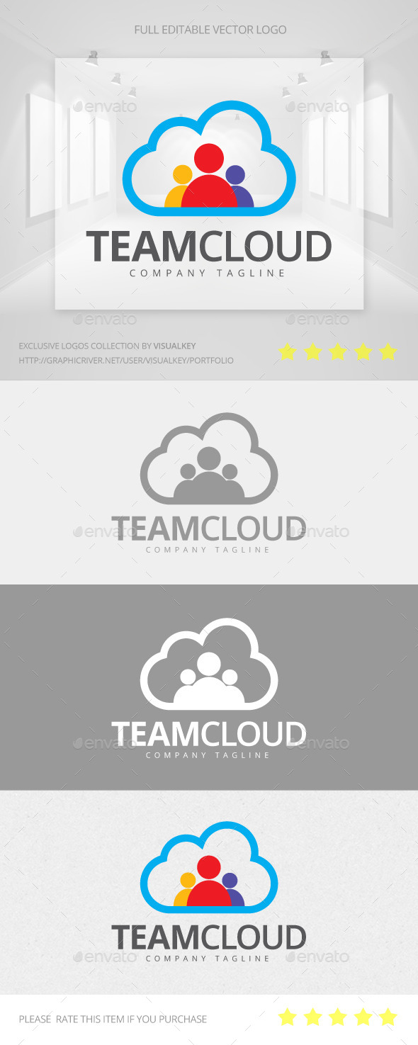 Team Cloud Logo (Symbols)