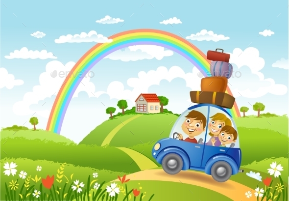 GraphicRiver Family Summer Adventure 11469054 GraphicRiver Family Summer Adventure 11469054