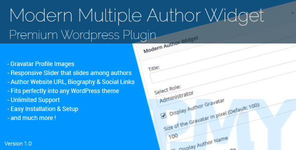 CodeCanyon Modern Multiple Author Widget 11386649 CodeCanyon Modern Multiple Author Widget 11386649
