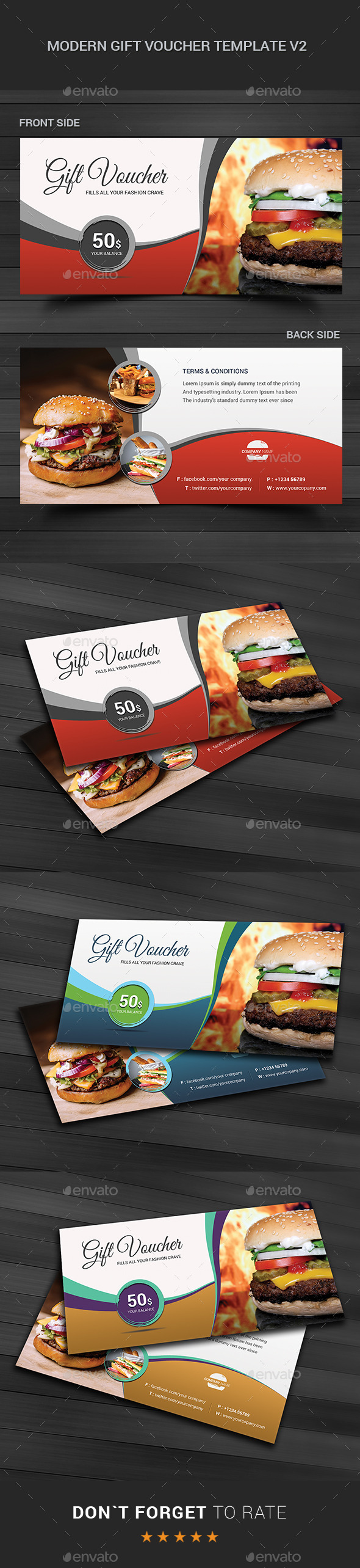 GraphicRiver Modern Gift voucher template v2 11469698 GraphicRiver Modern Gift voucher template v2 11469698