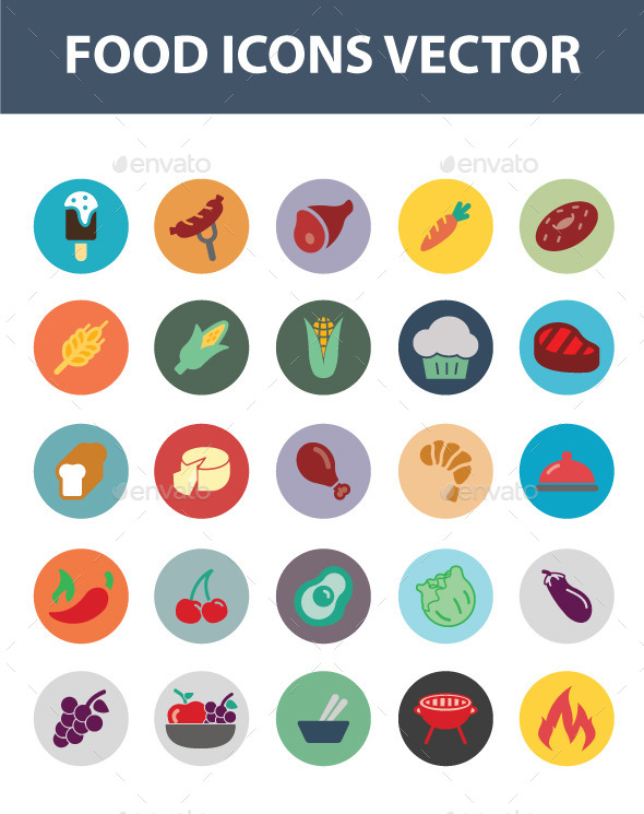 GraphicRiver Food Icon Vector 11470635 GraphicRiver Food Icon Vector 11470635