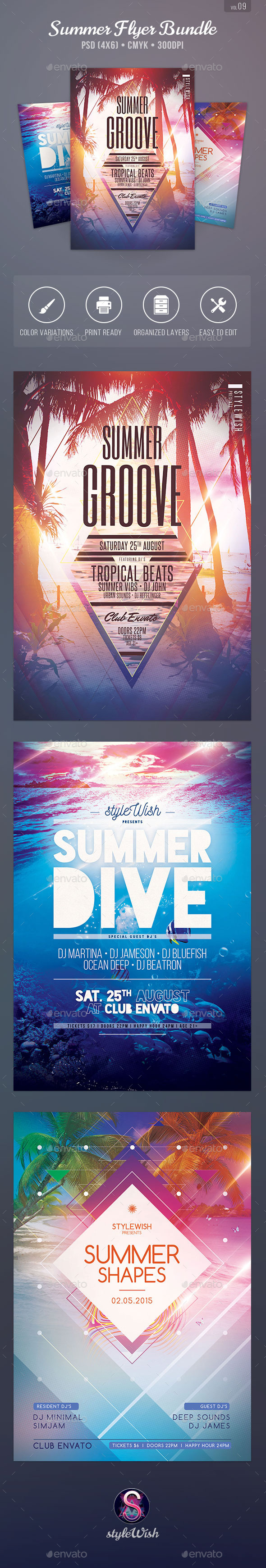 GraphicRiver Summer Flyer Bundle Vol.09 11470665 GraphicRiver Summer Flyer Bundle Vol.09 11470665
