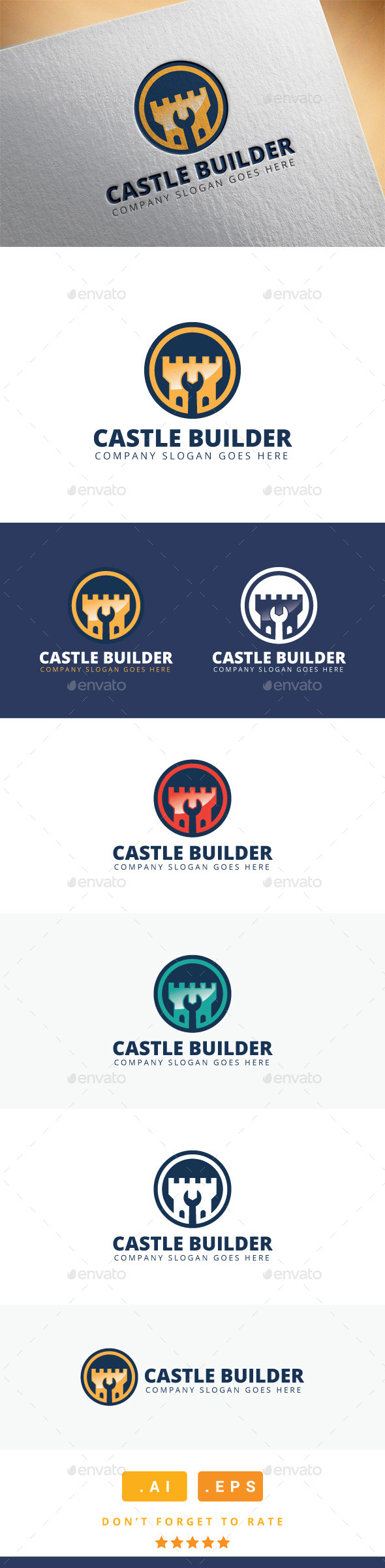 Castle Builder Logo (Logo Templates)