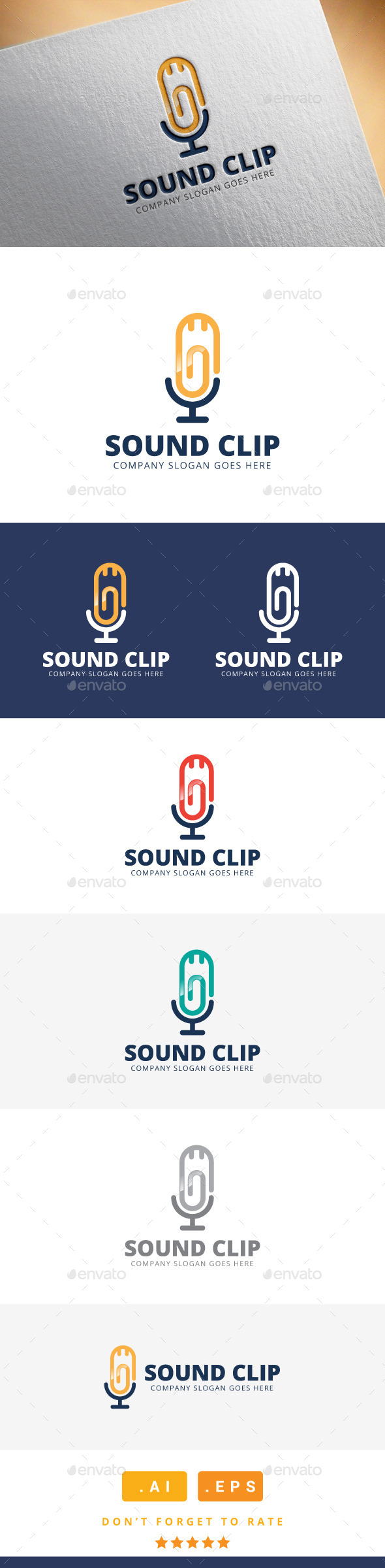 Sound Clip Logo (Logo Templates)