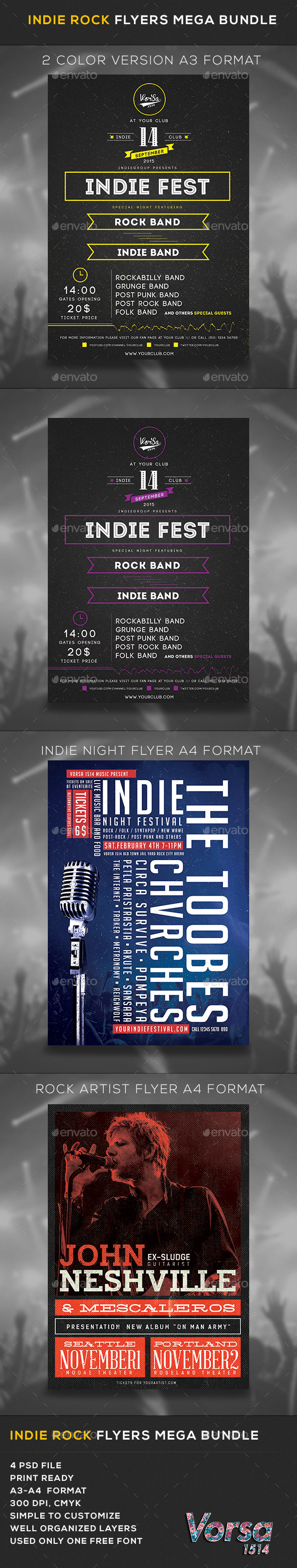 GraphicRiver Indie Rock Flyers Mega Bundle 11474028 GraphicRiver Indie Rock Flyers Mega Bundle 11474028