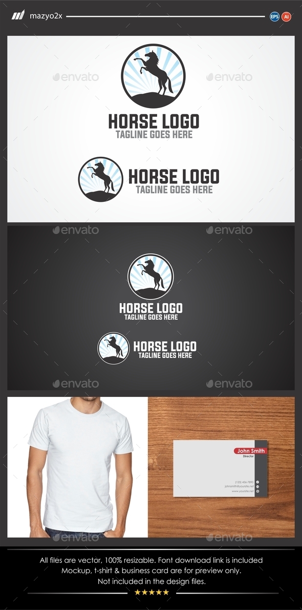 GraphicRiver Horse Logo 11474600 GraphicRiver Horse Logo 11474600