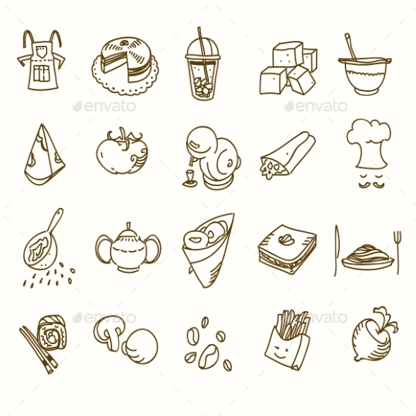 GraphicRiver Food Cafe Set Morning Breakfast Lunch Or Dinner 11475727 GraphicRiver Food Cafe Set Morning Breakfast Lunch Or Dinner 11475727