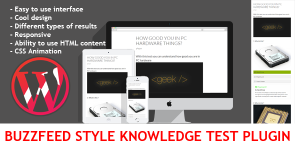CodeCanyon Wordpress BuzzFeed Style Knowledge Test Plugin 11402486 CodeCanyon Wordpress BuzzFeed Style Knowledge Test Plugin 11402486
