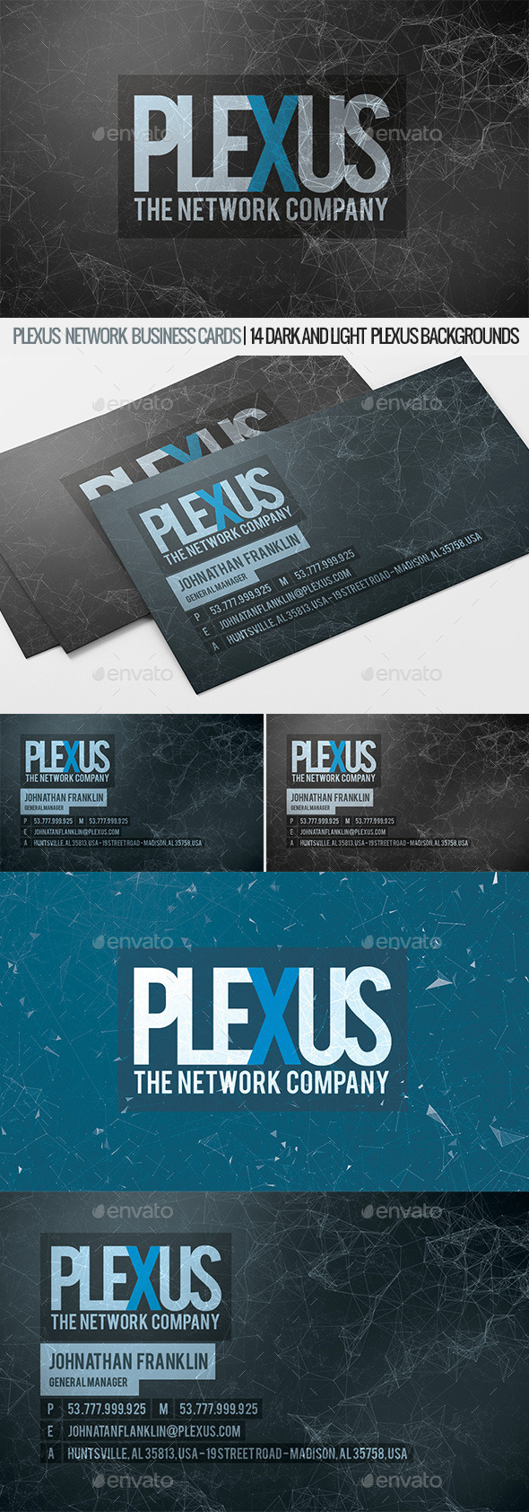 GraphicRiver Plexus Business Cards 11415961 GraphicRiver Plexus Business Cards 11415961
