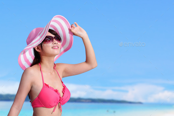 Summer and Happy bikini girl (Misc) Photo Download