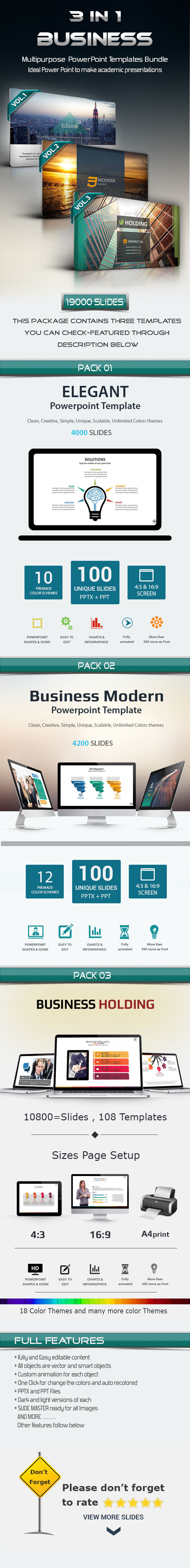 GraphicRiver 3 in 1 Business PowerPoint Template Bundle 11476898 GraphicRiver 3 in 1 Business PowerPoint Template Bundle 11476898