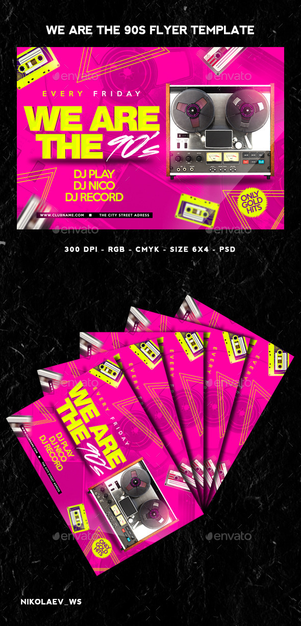 GraphicRiver We Are The 90s Flyer 11409375 GraphicRiver We Are The 90s Flyer 11409375
