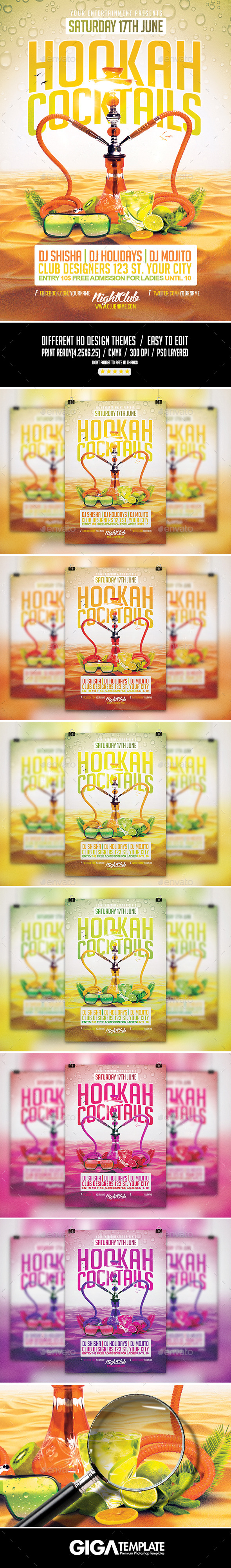 GraphicRiver Hookah Cocktails Summer Party PSD Flyer Template 11477085 GraphicRiver Hookah Cocktails Summer Party PSD Flyer Template 11477085
