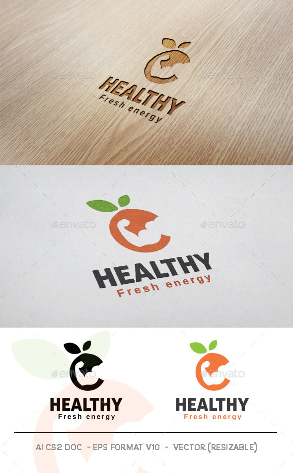 GraphicRiver Healthy Logo 11477282 GraphicRiver Healthy Logo 11477282