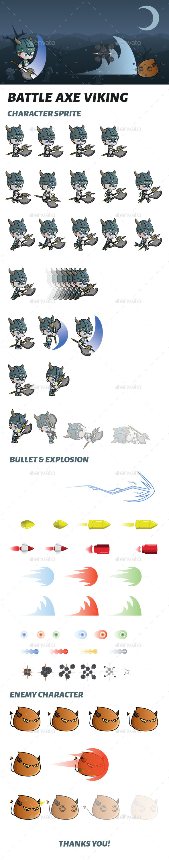 GraphicRiver Battle Axe Viking Sprite 11477657 GraphicRiver Battle Axe Viking Sprite 11477657