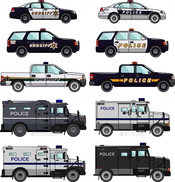 GraphicRiver Police Cars 11477703 GraphicRiver Police Cars 11477703