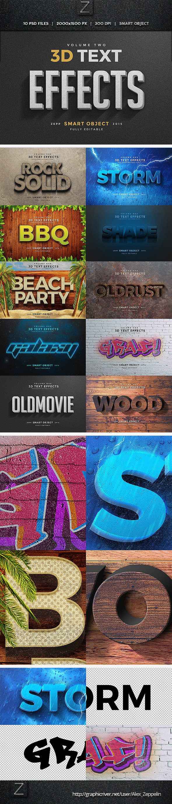 GraphicRiver 3D Text Effects Vol.2 11477715 GraphicRiver 3D Text Effects Vol.2 11477715