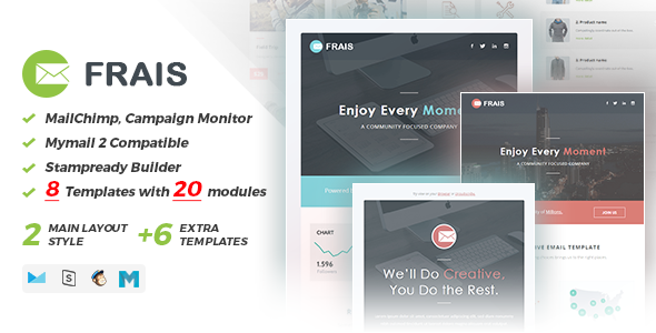 Frais | Responsive Email Set