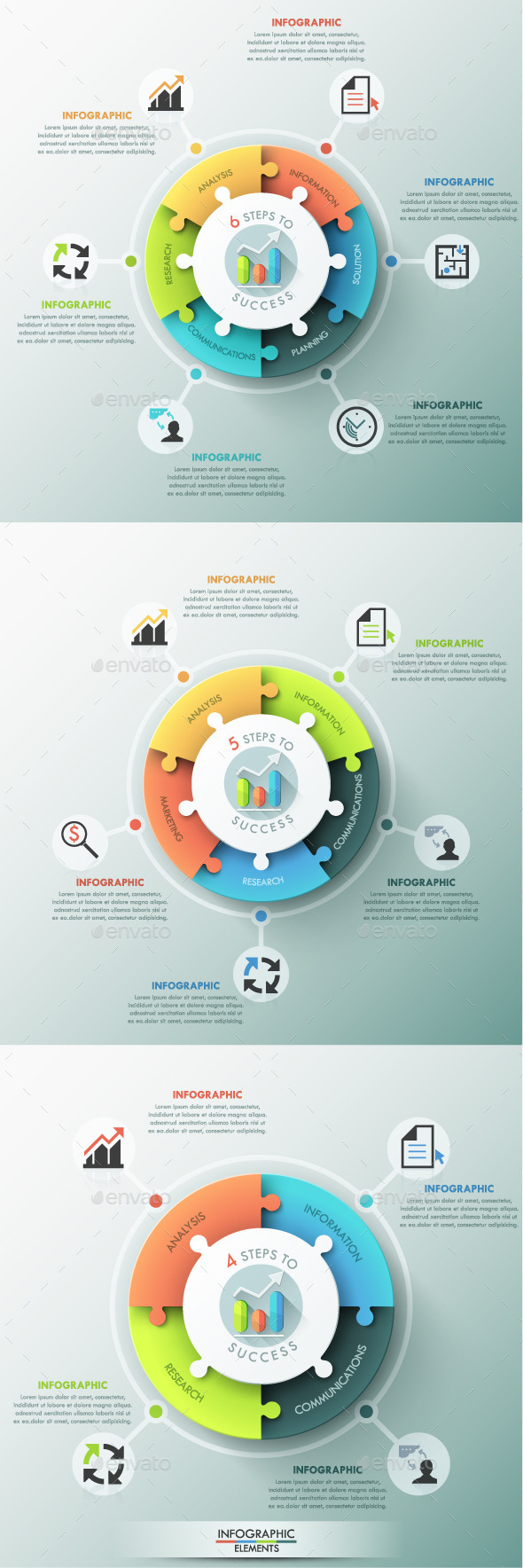GraphicRiver Modern Infographic Puzzle Pie Chart 3 Items 11478306 GraphicRiver Modern Infographic Puzzle Pie Chart 3 Items 11478306